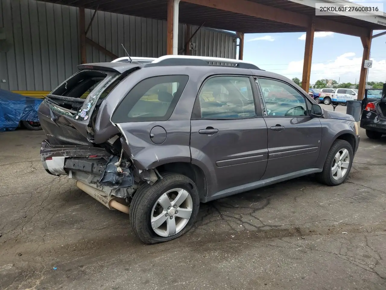 2007 Pontiac Torrent VIN: 2CKDL63F276008316 Lot: 63338215