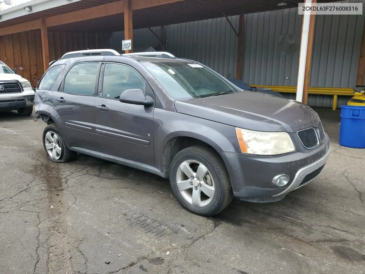 2007 Pontiac Torrent VIN: 2CKDL63F276008316 Lot: 63338215