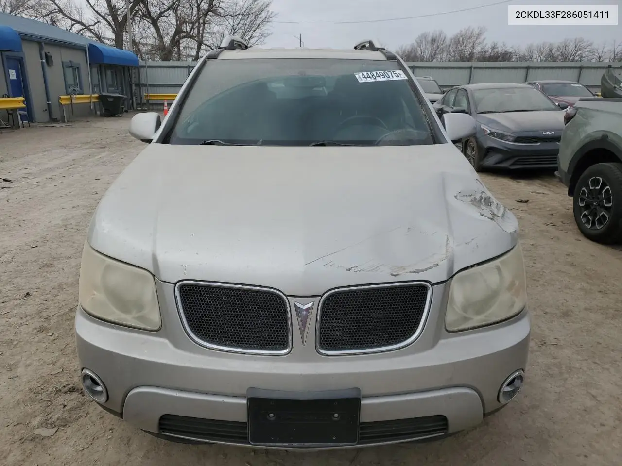 2008 Pontiac Torrent VIN: 2CKDL33F286051411 Lot: 44849075