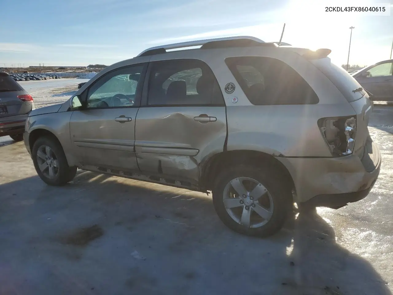 2008 Pontiac Torrent VIN: 2CKDL43FX86040615 Lot: 47273465