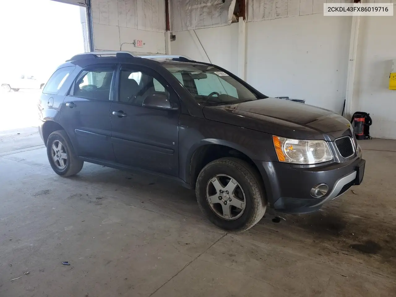 2008 Pontiac Torrent VIN: 2CKDL43FX86019716 Lot: 47598585