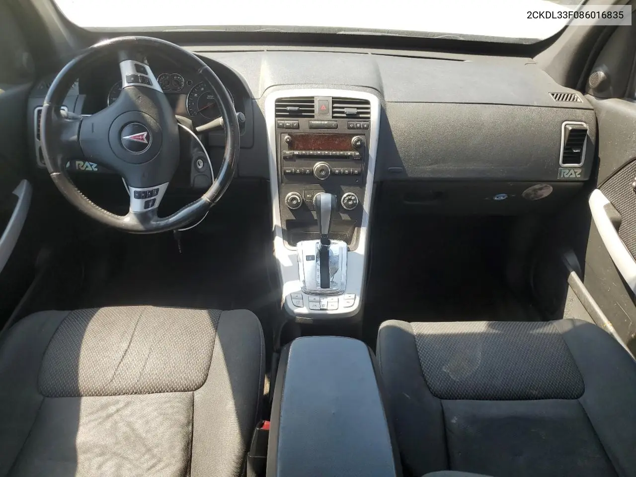 2008 Pontiac Torrent VIN: 2CKDL33F086016835 Lot: 52447865