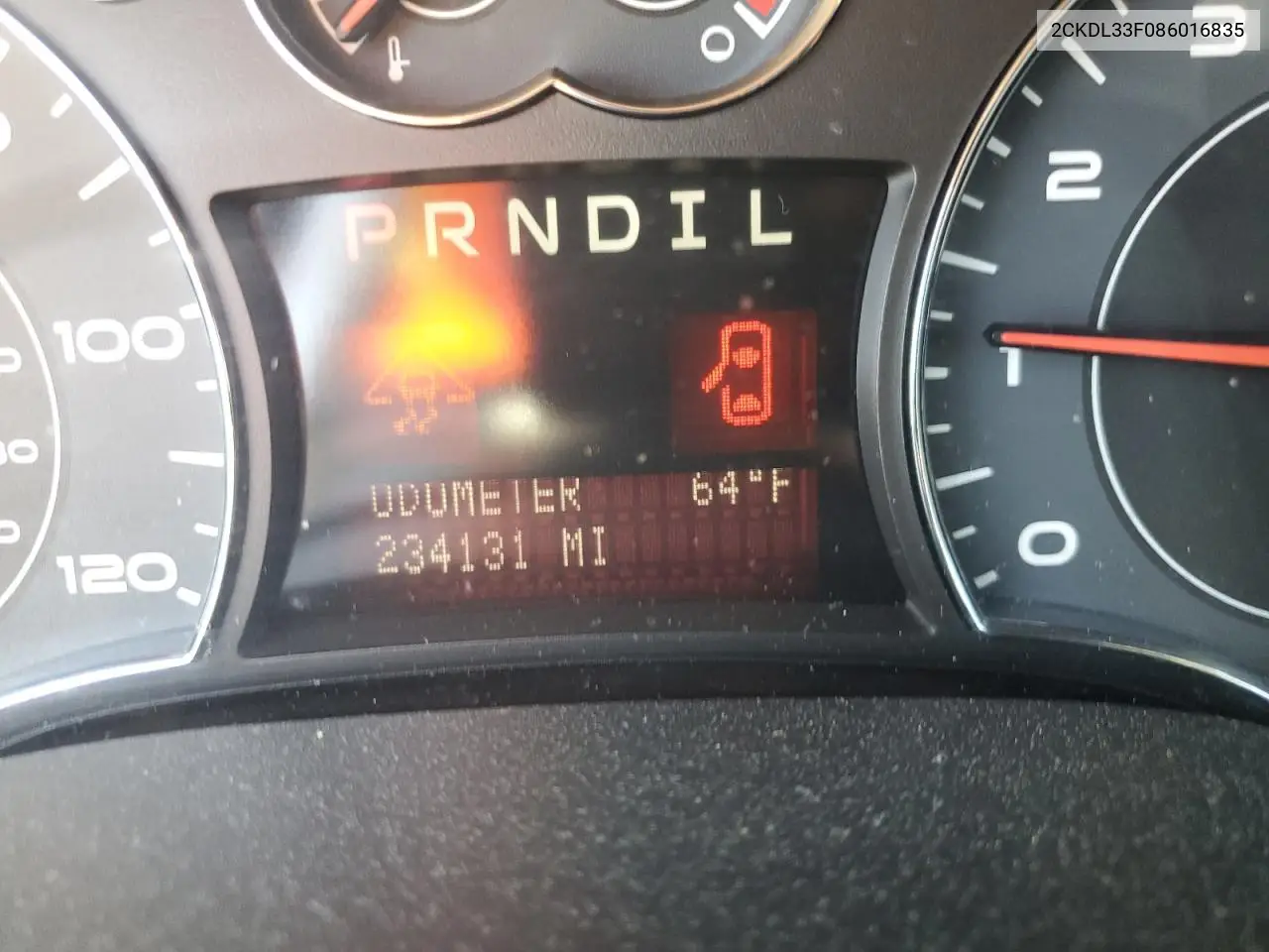 2008 Pontiac Torrent VIN: 2CKDL33F086016835 Lot: 52447865