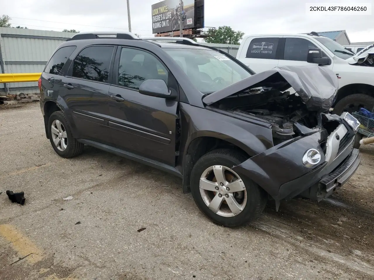 2008 Pontiac Torrent VIN: 2CKDL43F786046260 Lot: 54198875