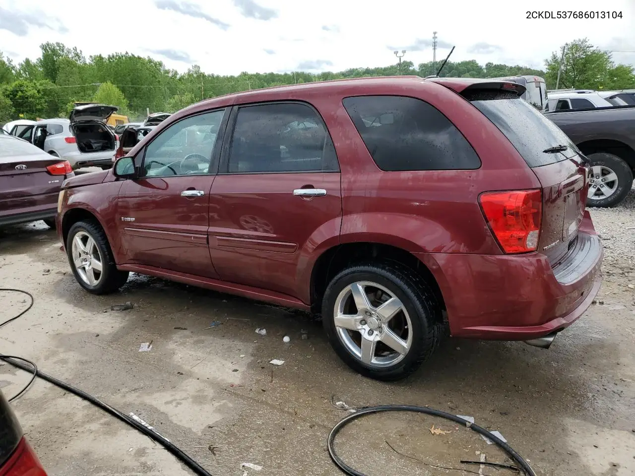 2008 Pontiac Torrent Gxp VIN: 2CKDL537686013104 Lot: 55468535