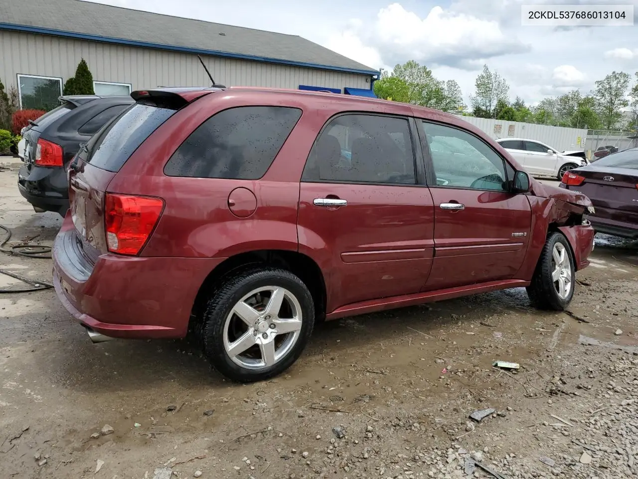 2008 Pontiac Torrent Gxp VIN: 2CKDL537686013104 Lot: 55468535