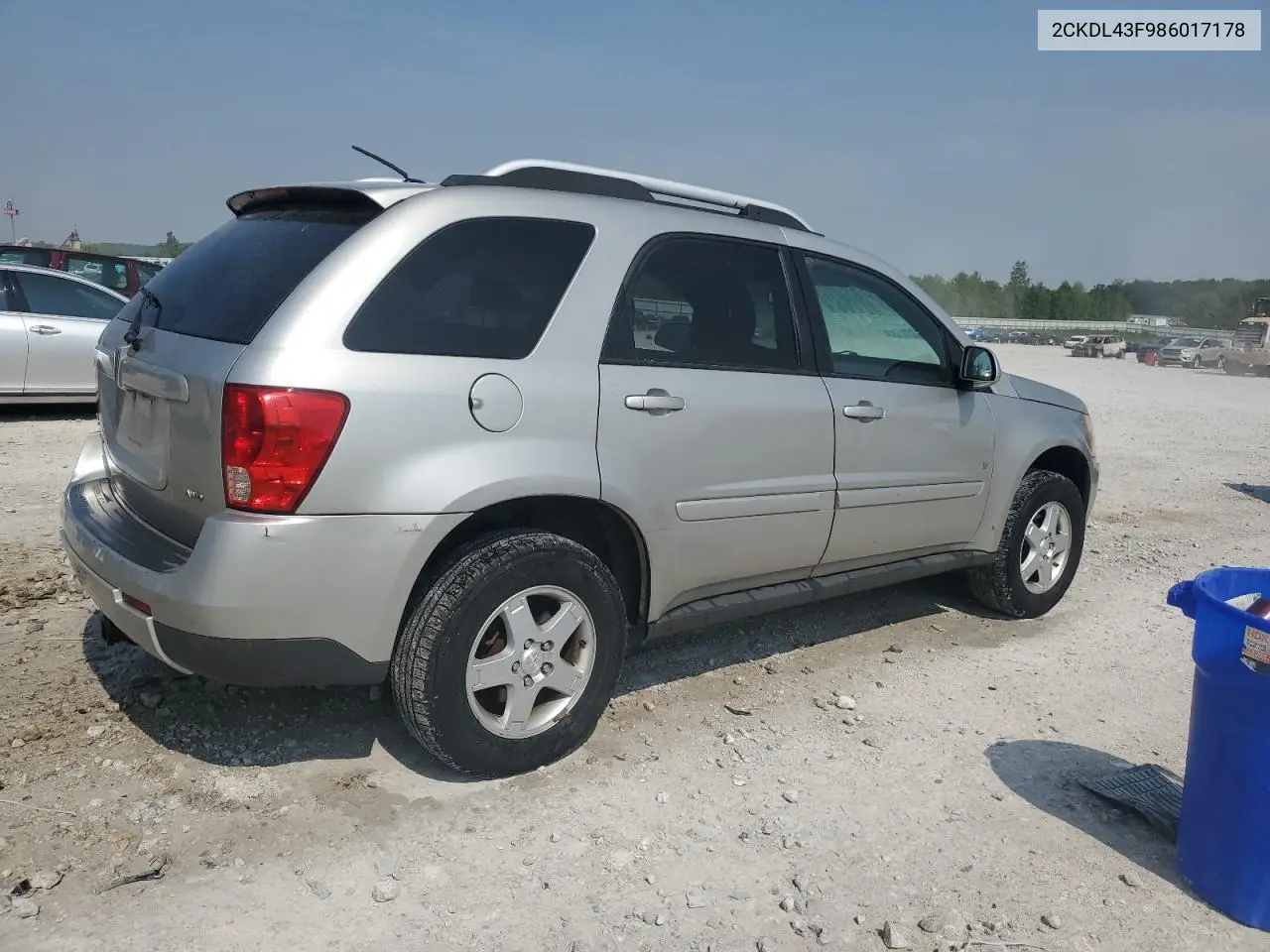 2008 Pontiac Torrent VIN: 2CKDL43F986017178 Lot: 58590795