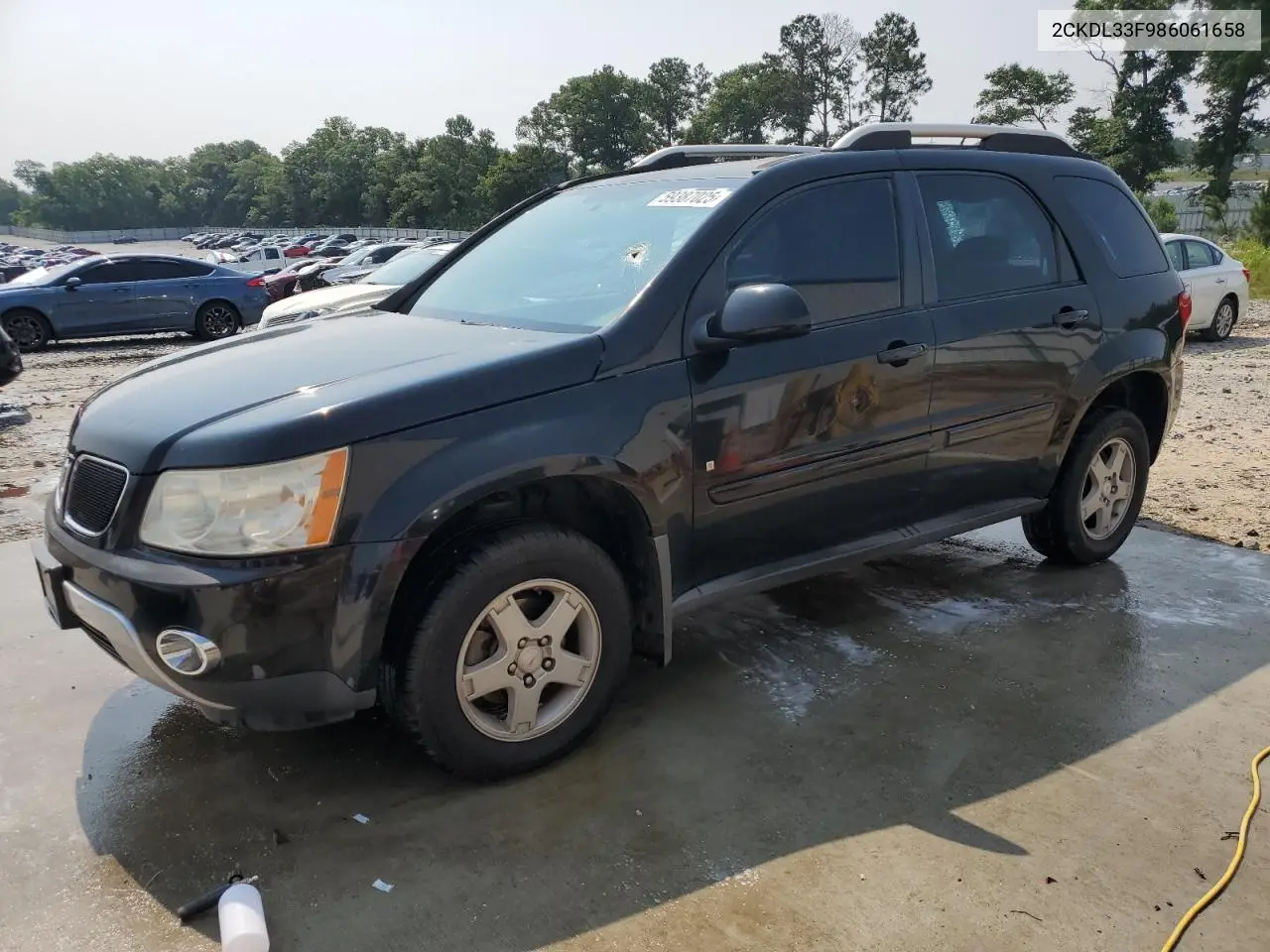 2008 Pontiac Torrent VIN: 2CKDL33F986061658 Lot: 59387025