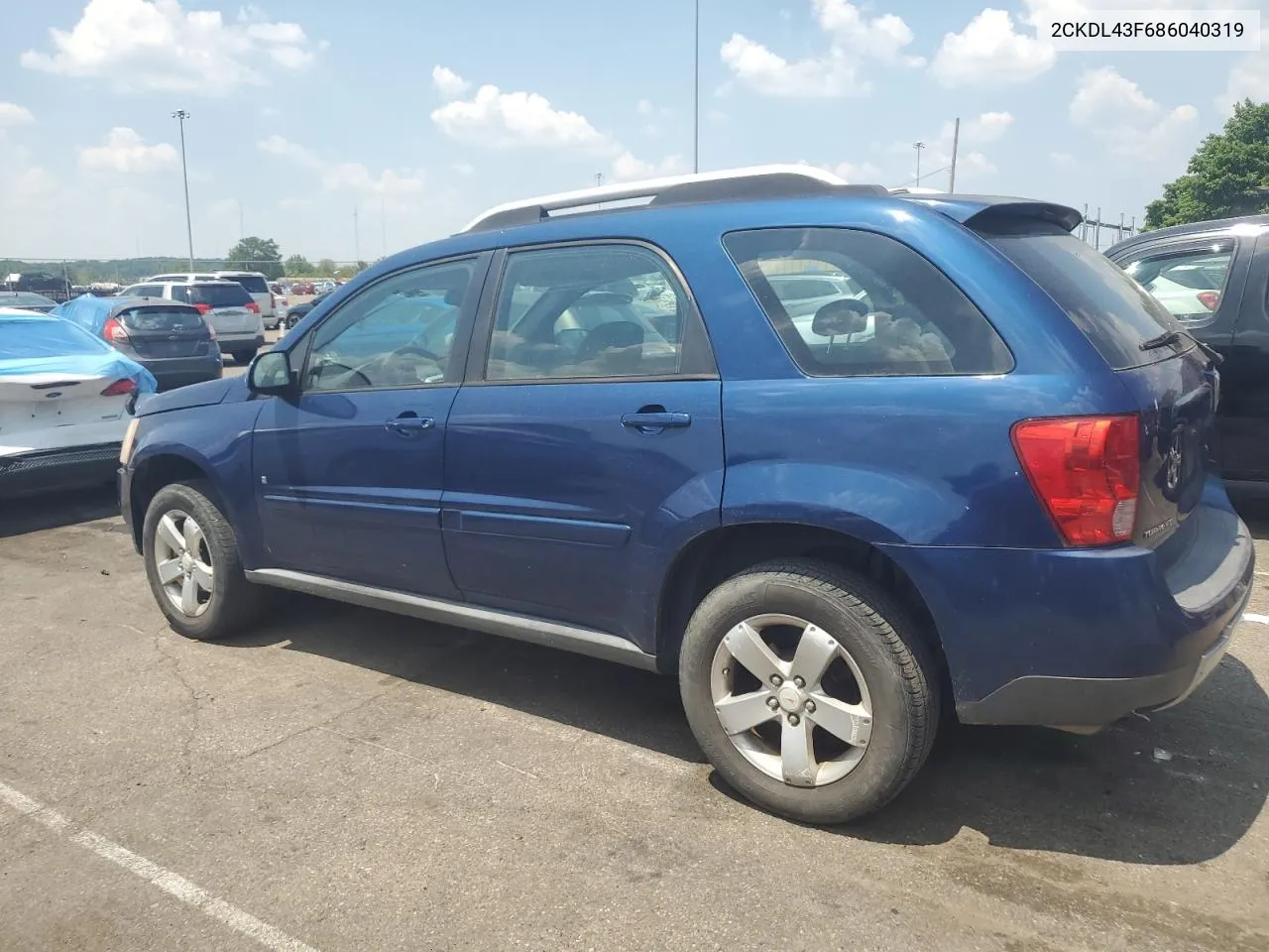 2008 Pontiac Torrent VIN: 2CKDL43F686040319 Lot: 60056274