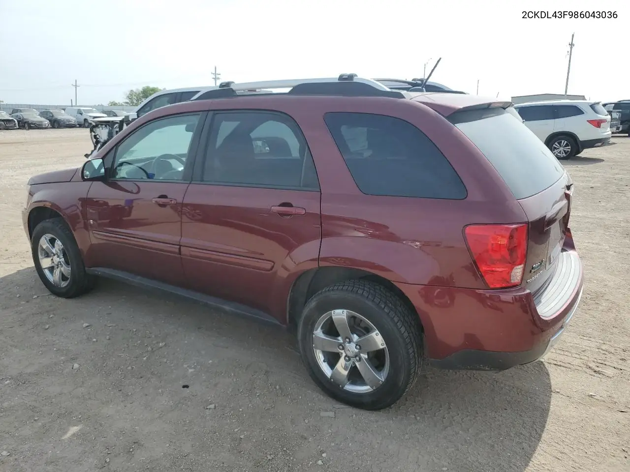 2008 Pontiac Torrent VIN: 2CKDL43F986043036 Lot: 60590355