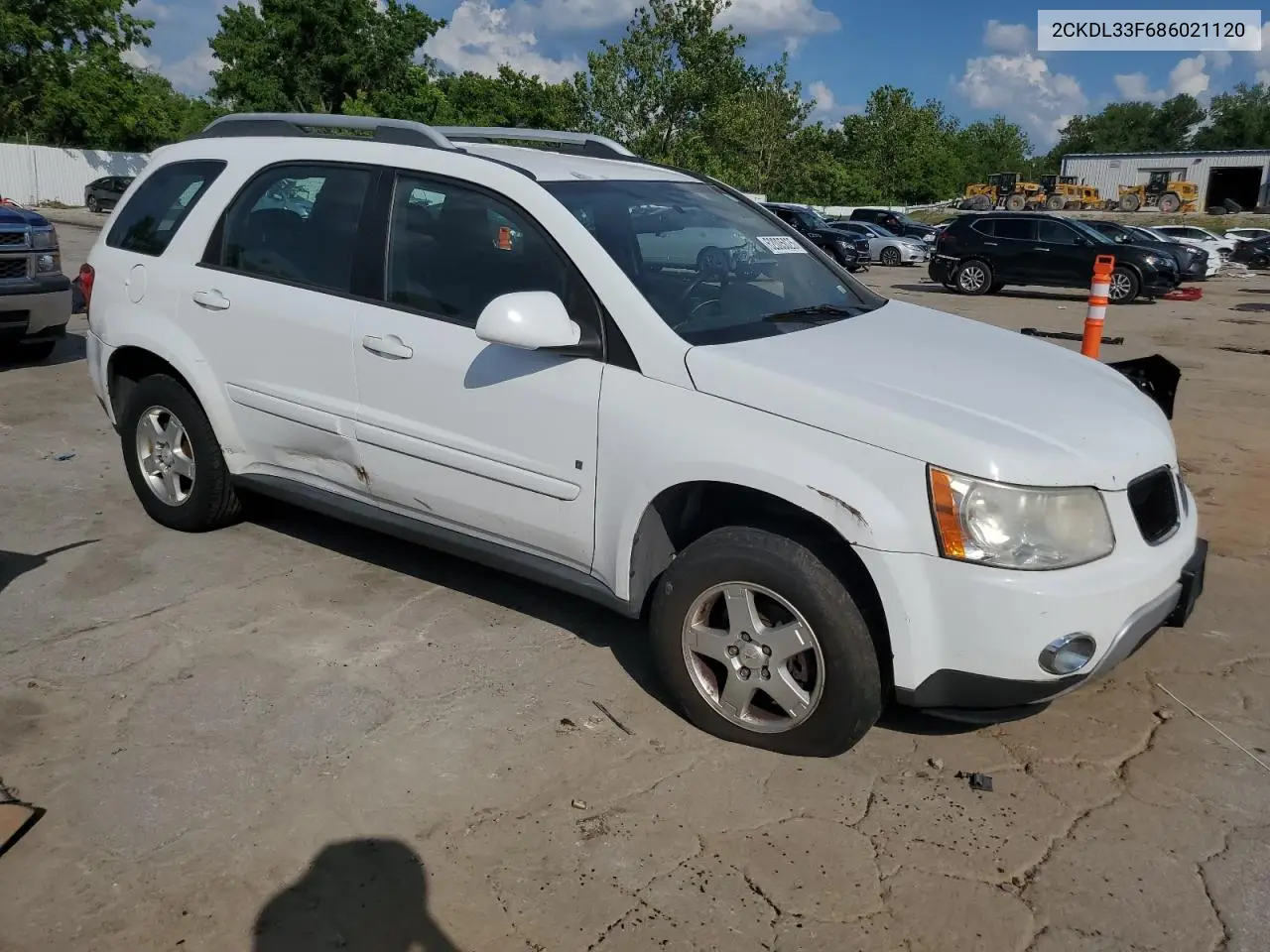 2008 Pontiac Torrent VIN: 2CKDL33F686021120 Lot: 62005025