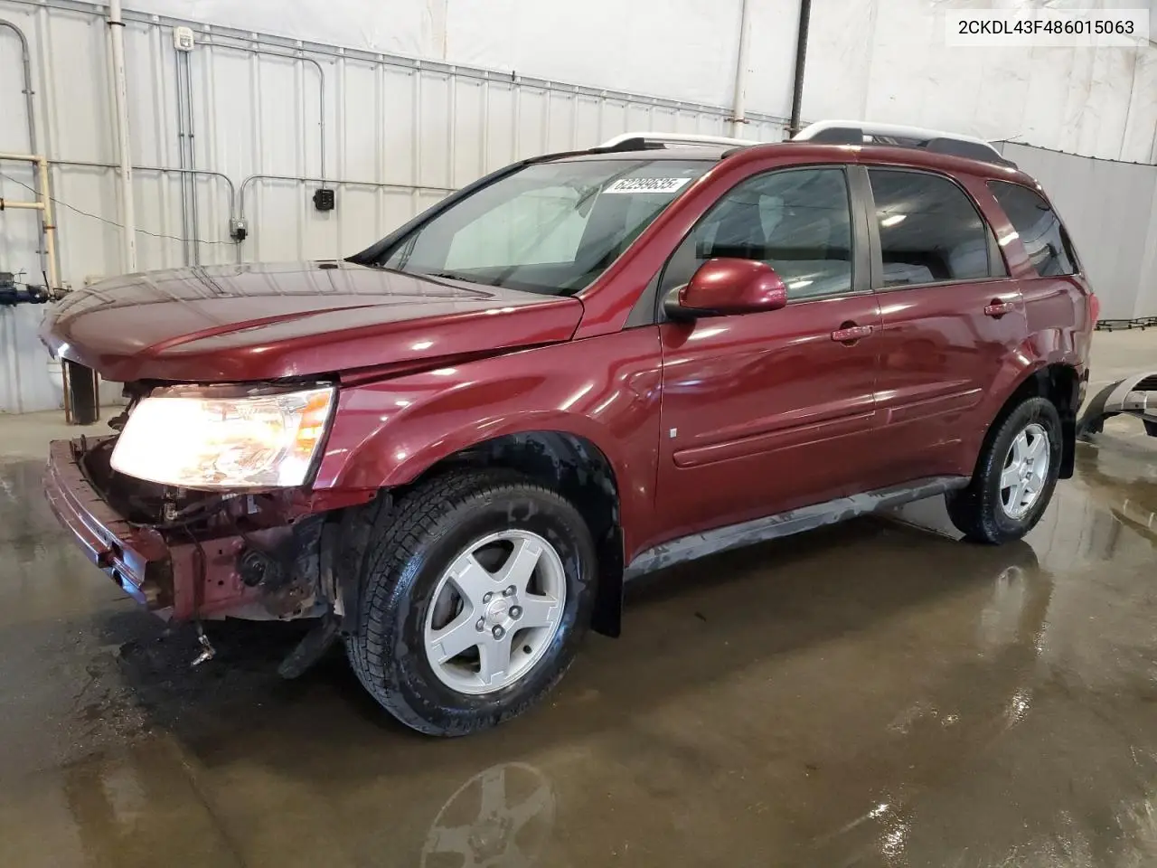 2008 Pontiac Torrent VIN: 2CKDL43F486015063 Lot: 62299635