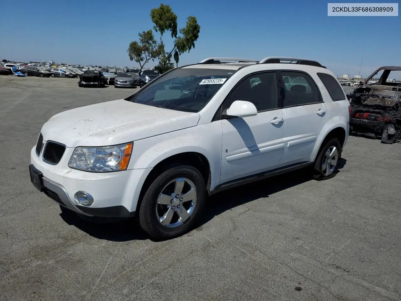 2008 Pontiac Torrent VIN: 2CKDL33F686308909 Lot: 62955235
