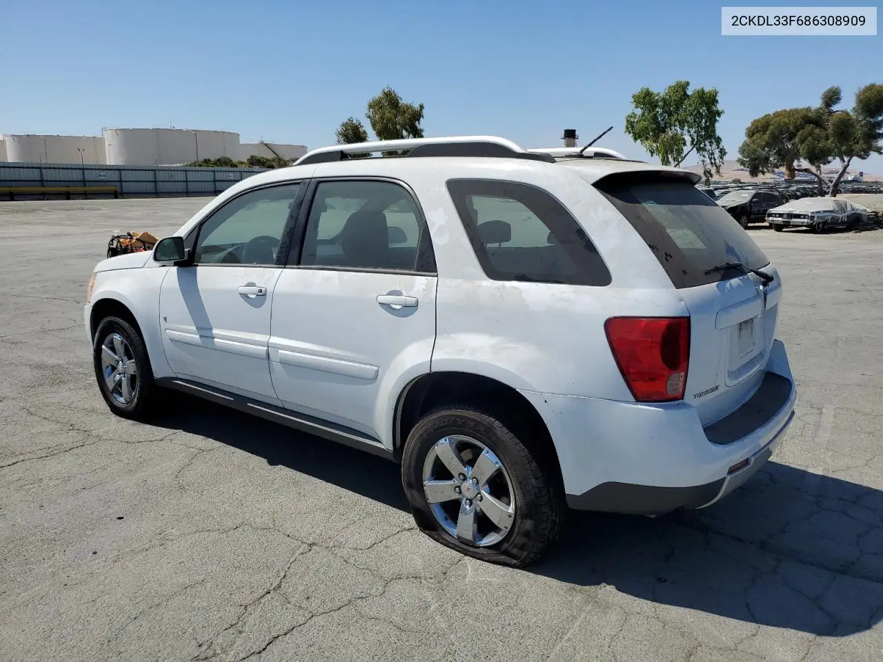 2008 Pontiac Torrent VIN: 2CKDL33F686308909 Lot: 62955235