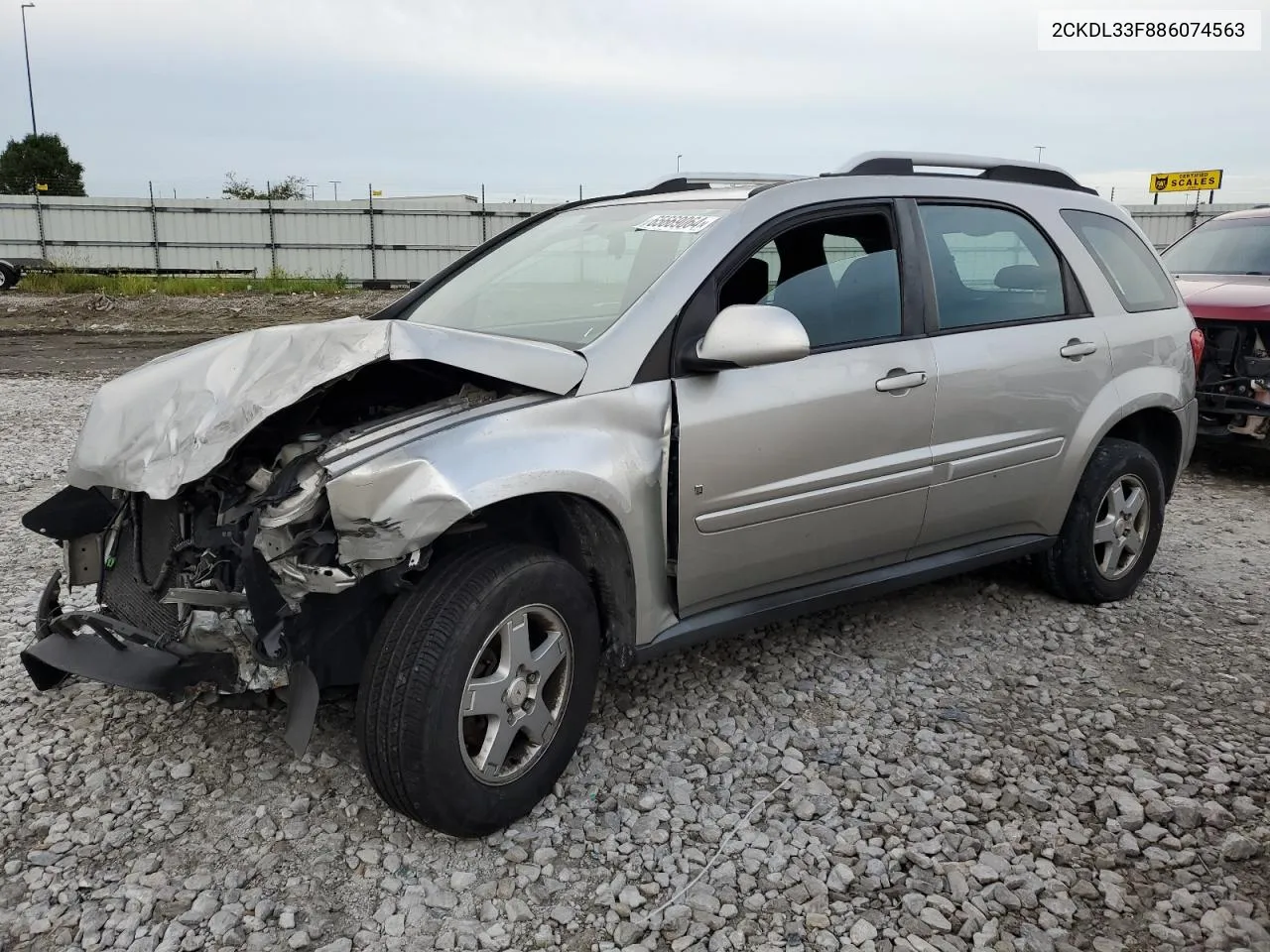 2008 Pontiac Torrent VIN: 2CKDL33F886074563 Lot: 65669064