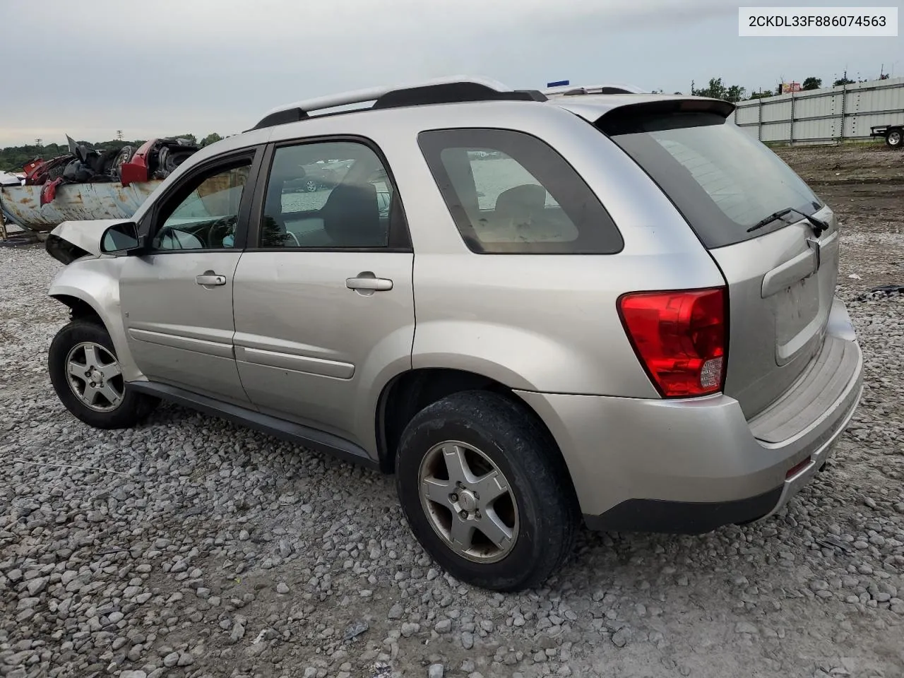 2008 Pontiac Torrent VIN: 2CKDL33F886074563 Lot: 65669064