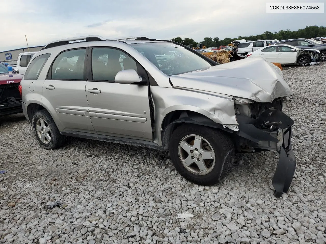 2008 Pontiac Torrent VIN: 2CKDL33F886074563 Lot: 65669064