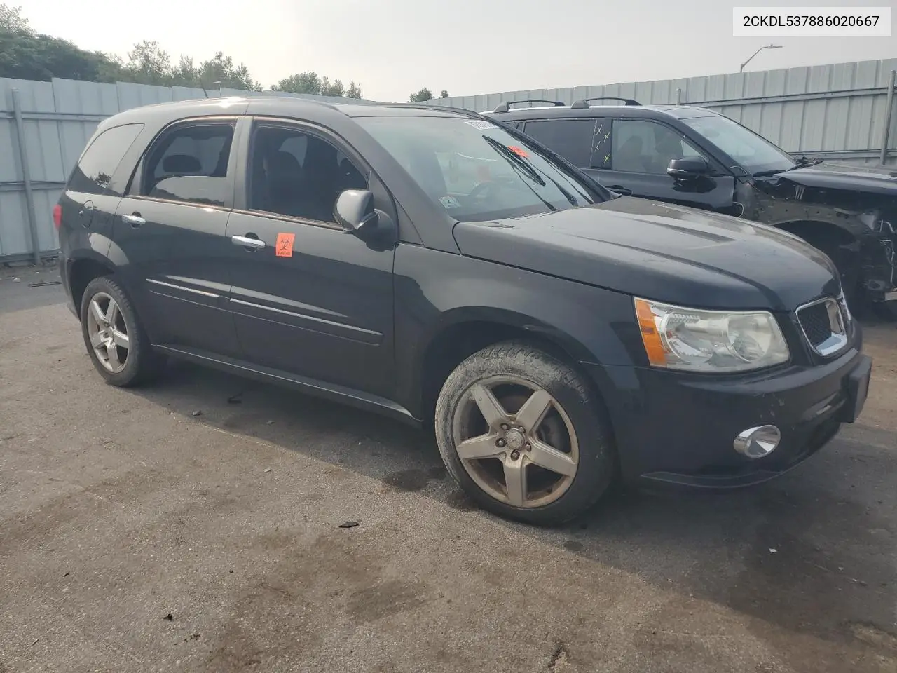 2008 Pontiac Torrent Gxp VIN: 2CKDL537886020667 Lot: 67084894