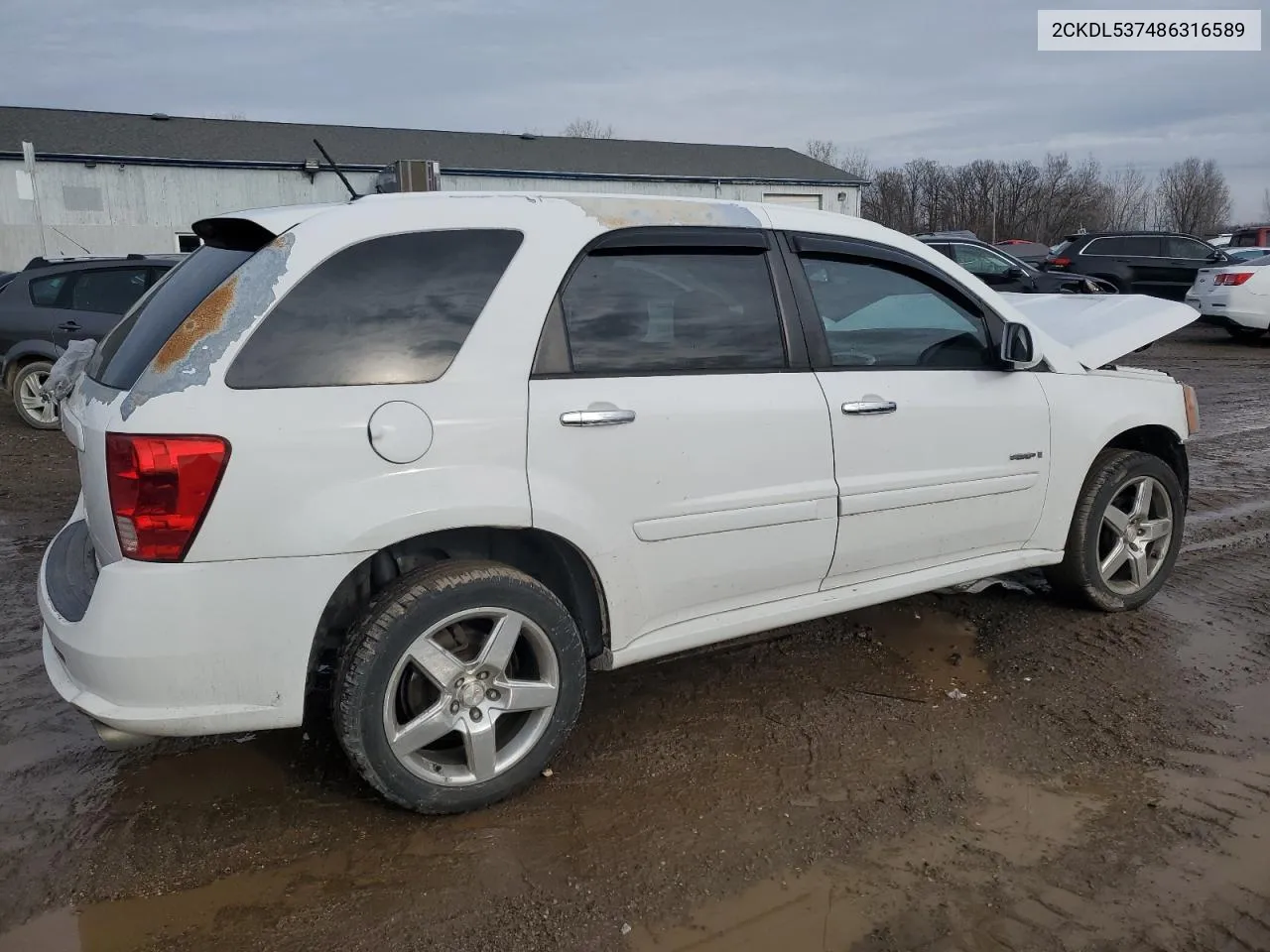 2008 Pontiac Torrent Gxp VIN: 2CKDL537486316589 Lot: 86355714