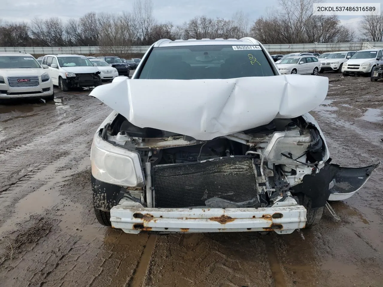 2008 Pontiac Torrent Gxp VIN: 2CKDL537486316589 Lot: 86355714