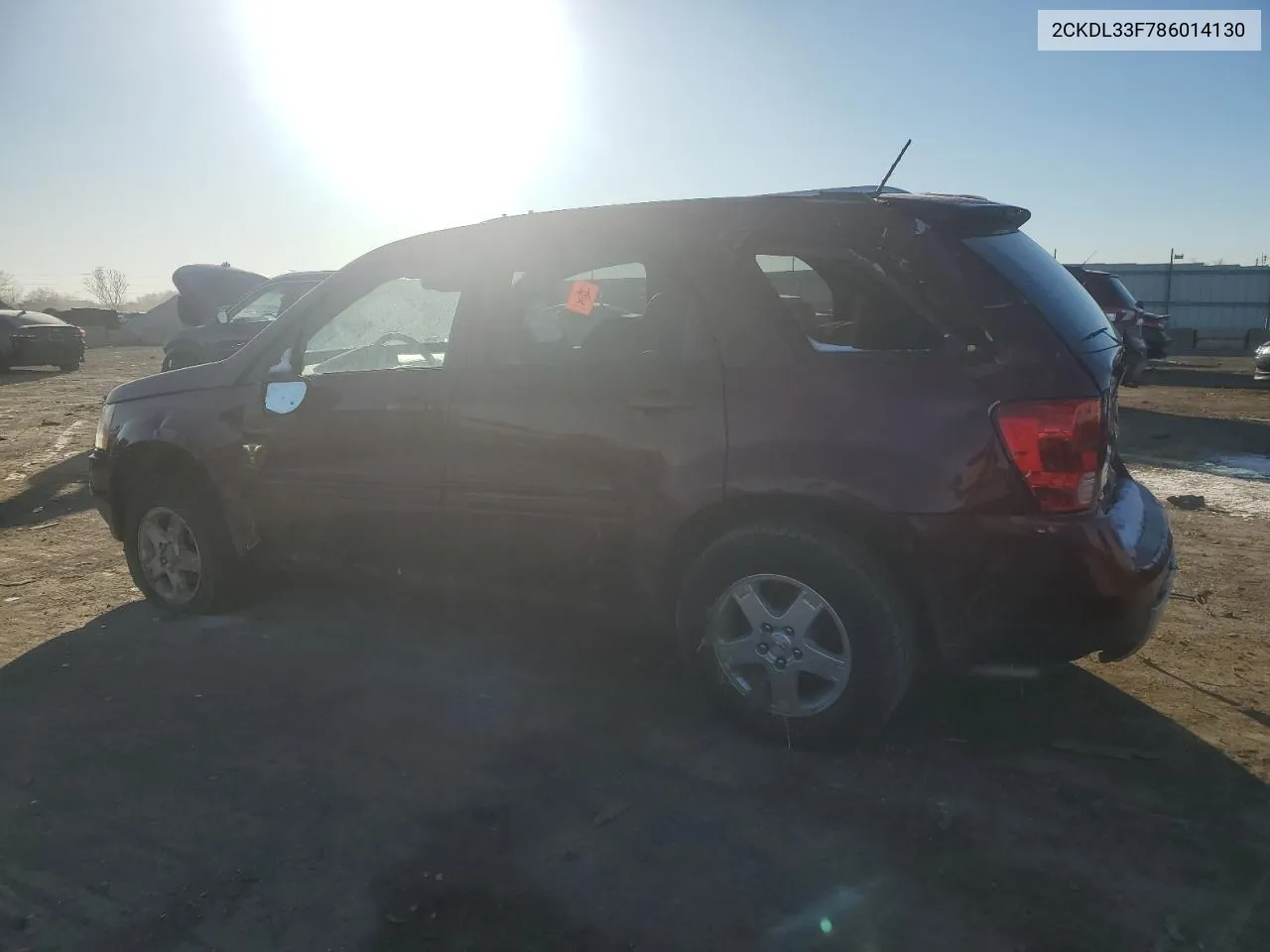 2008 Pontiac Torrent VIN: 2CKDL33F786014130 Lot: 87384534