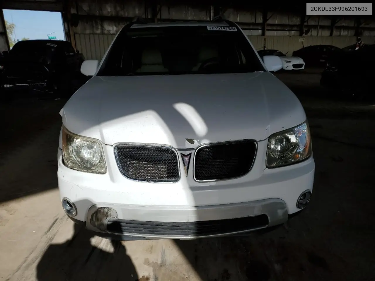 2009 Pontiac Torrent VIN: 2CKDL33F996201693 Lot: 51514785