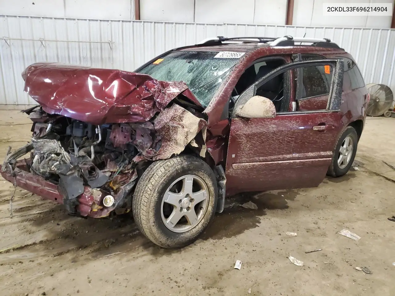 2009 Pontiac Torrent VIN: 2CKDL33F696214904 Lot: 52729865