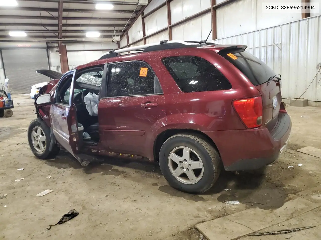 2009 Pontiac Torrent VIN: 2CKDL33F696214904 Lot: 52729865