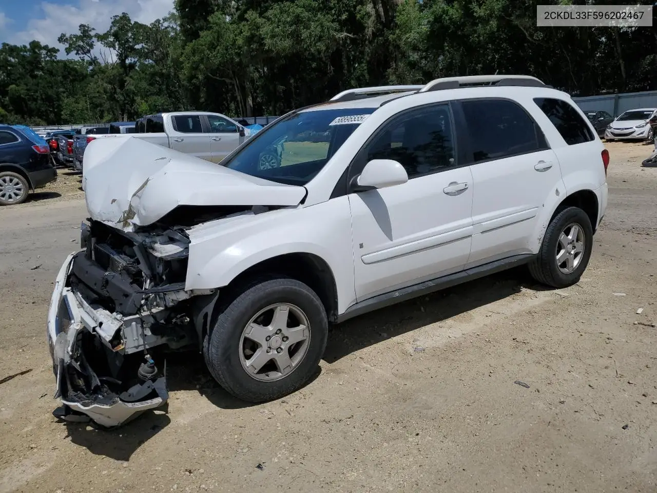 2009 Pontiac Torrent VIN: 2CKDL33F596202467 Lot: 58896555