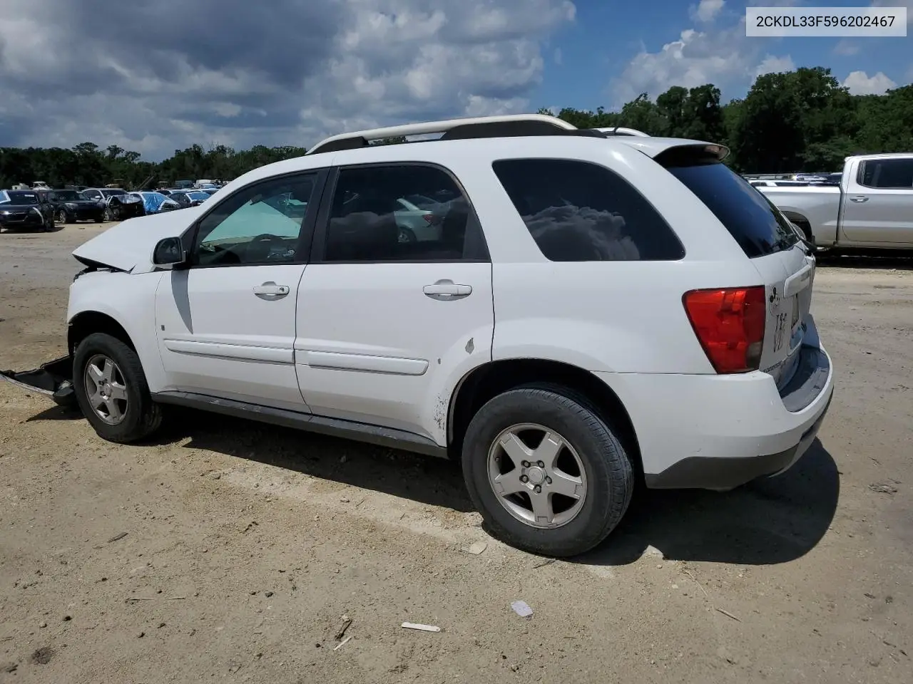 2009 Pontiac Torrent VIN: 2CKDL33F596202467 Lot: 58896555