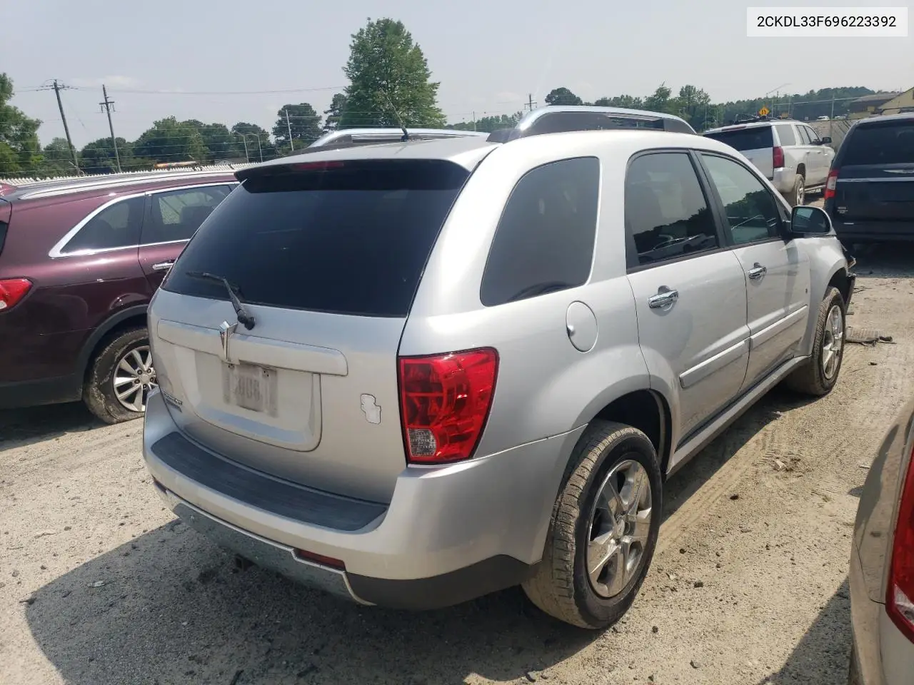 2009 Pontiac Torrent VIN: 2CKDL33F696223392 Lot: 58992525