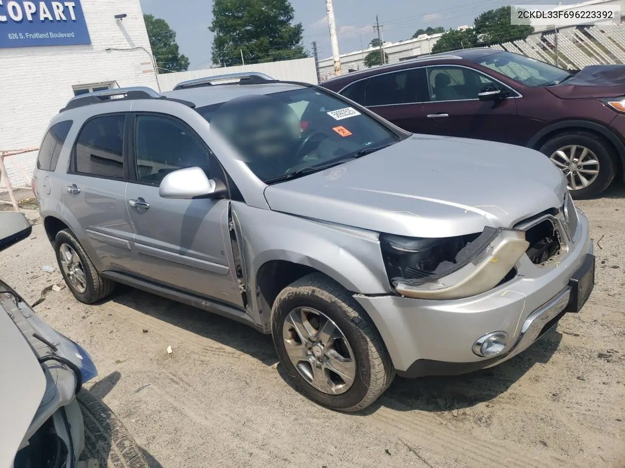 2009 Pontiac Torrent VIN: 2CKDL33F696223392 Lot: 58992525