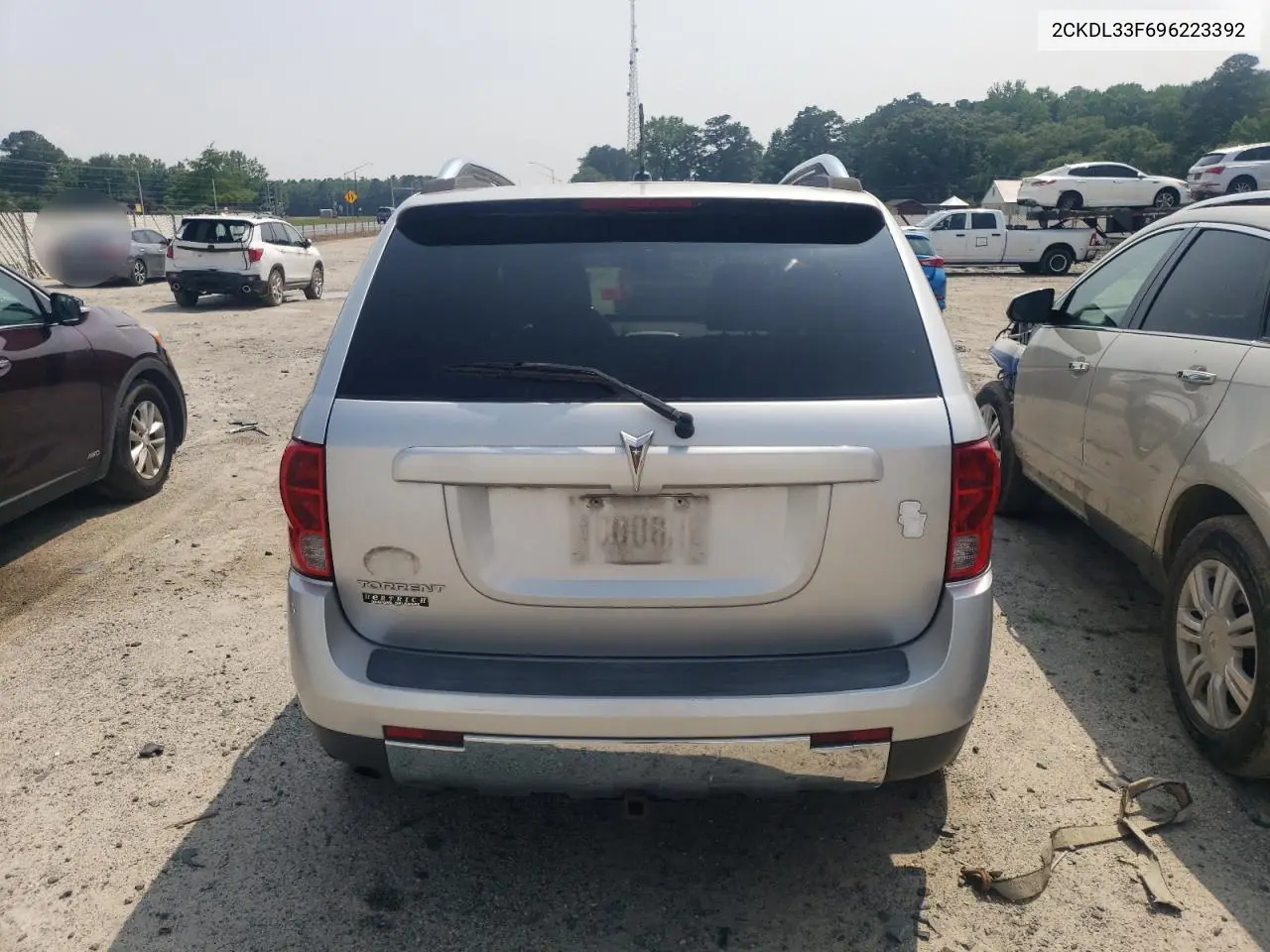 2009 Pontiac Torrent VIN: 2CKDL33F696223392 Lot: 58992525