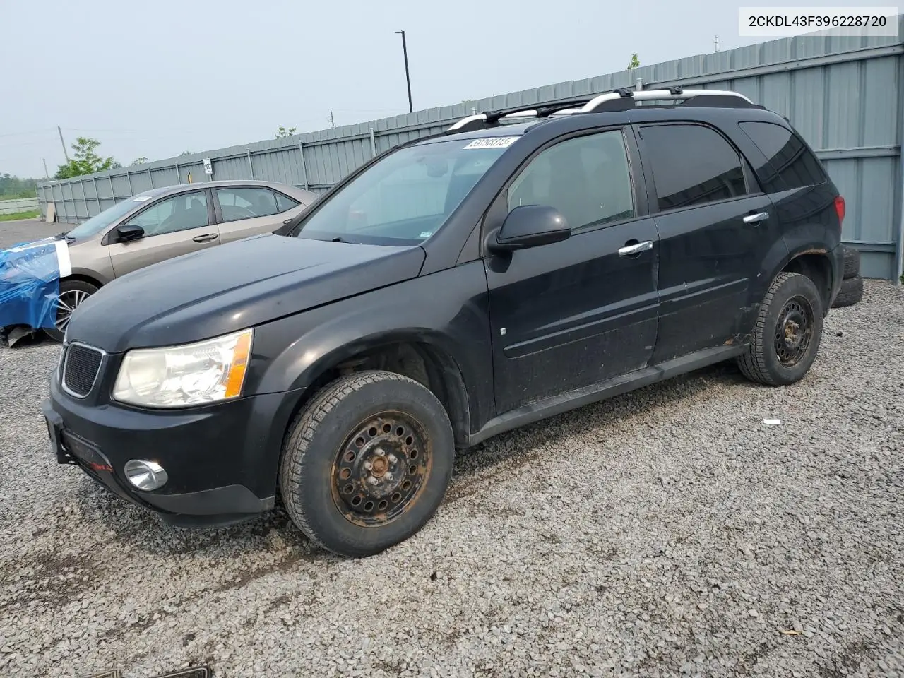 2009 Pontiac Torrent VIN: 2CKDL43F396228720 Lot: 59793315