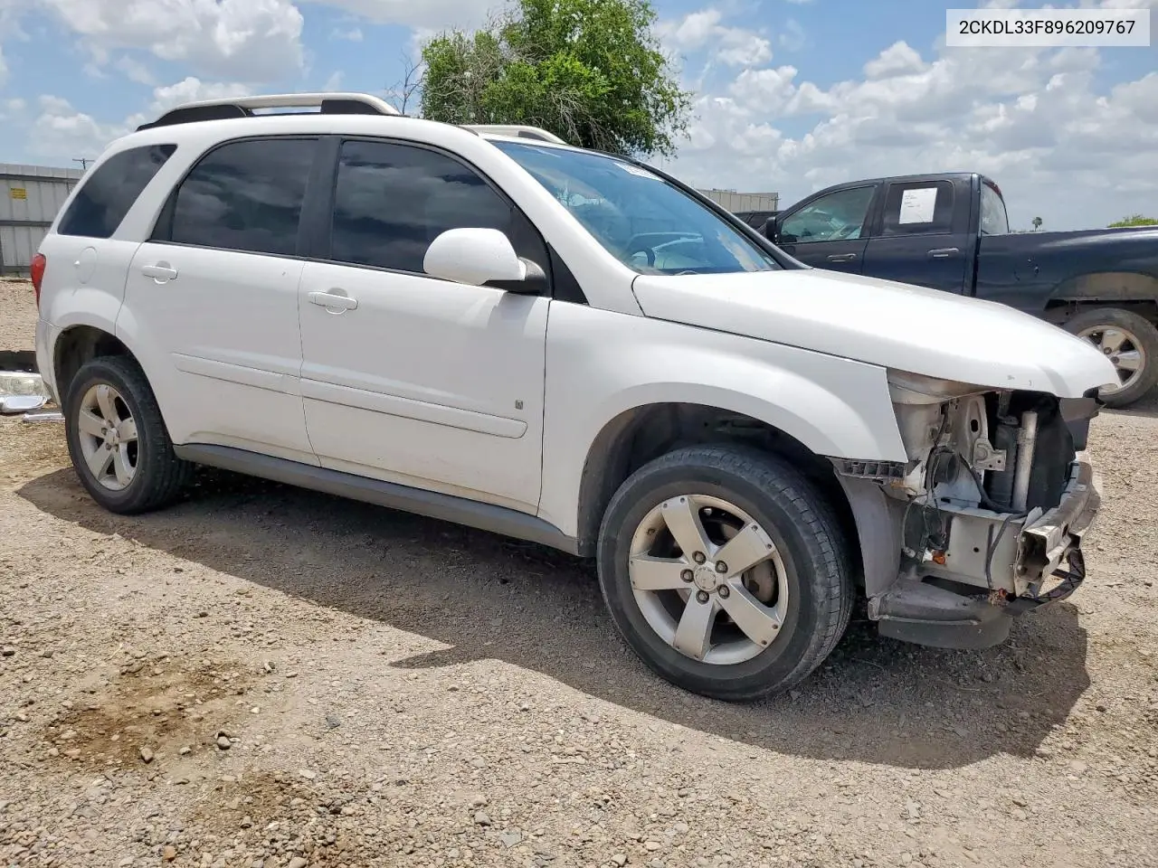2009 Pontiac Torrent VIN: 2CKDL33F896209767 Lot: 60196385