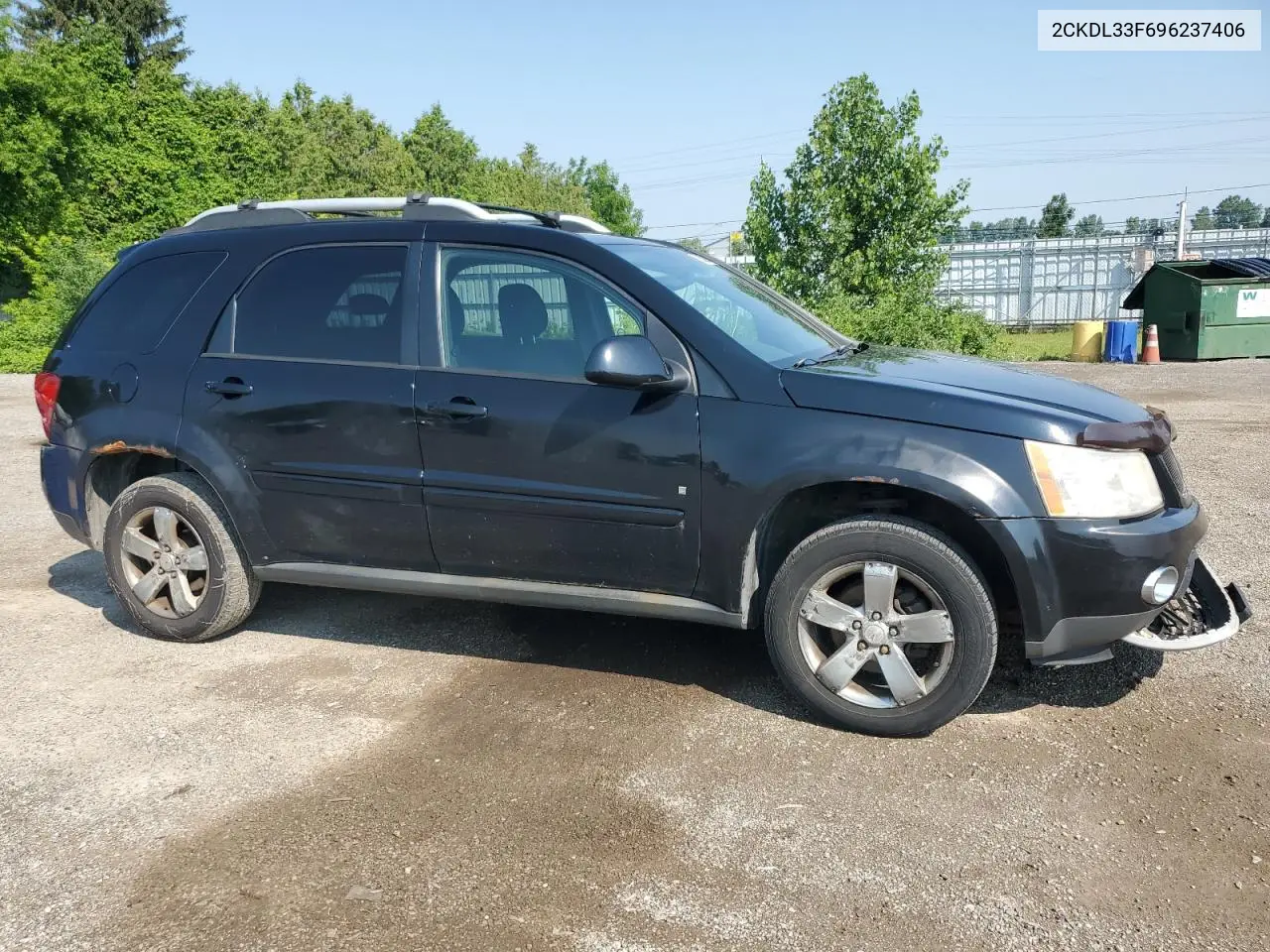 2009 Pontiac Torrent VIN: 2CKDL33F696237406 Lot: 62342095