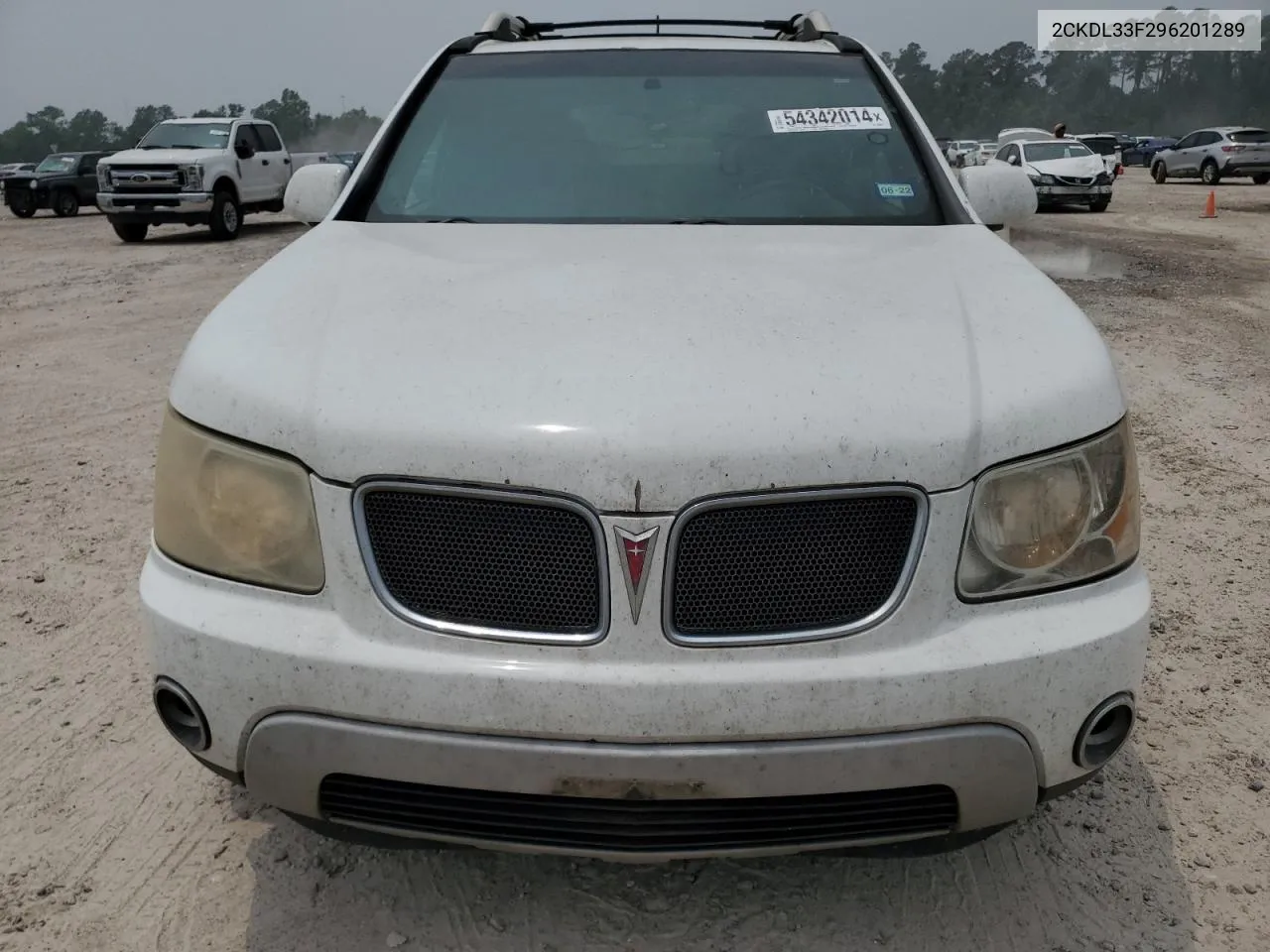 2009 Pontiac Torrent VIN: 2CKDL33F296201289 Lot: 62944154