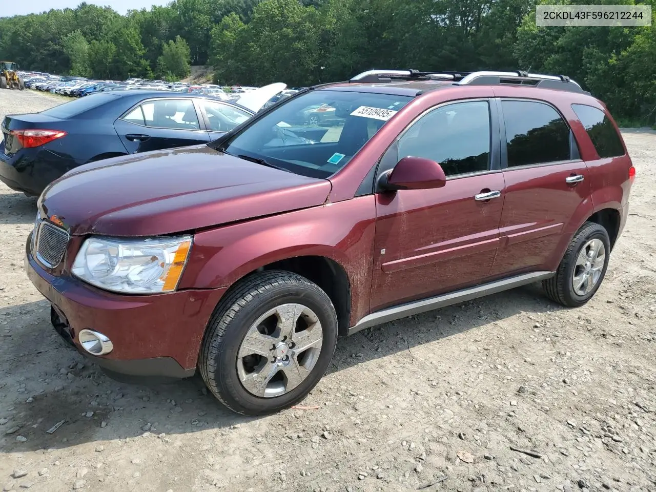 2009 Pontiac Torrent VIN: 2CKDL43F596212244 Lot: 63074315