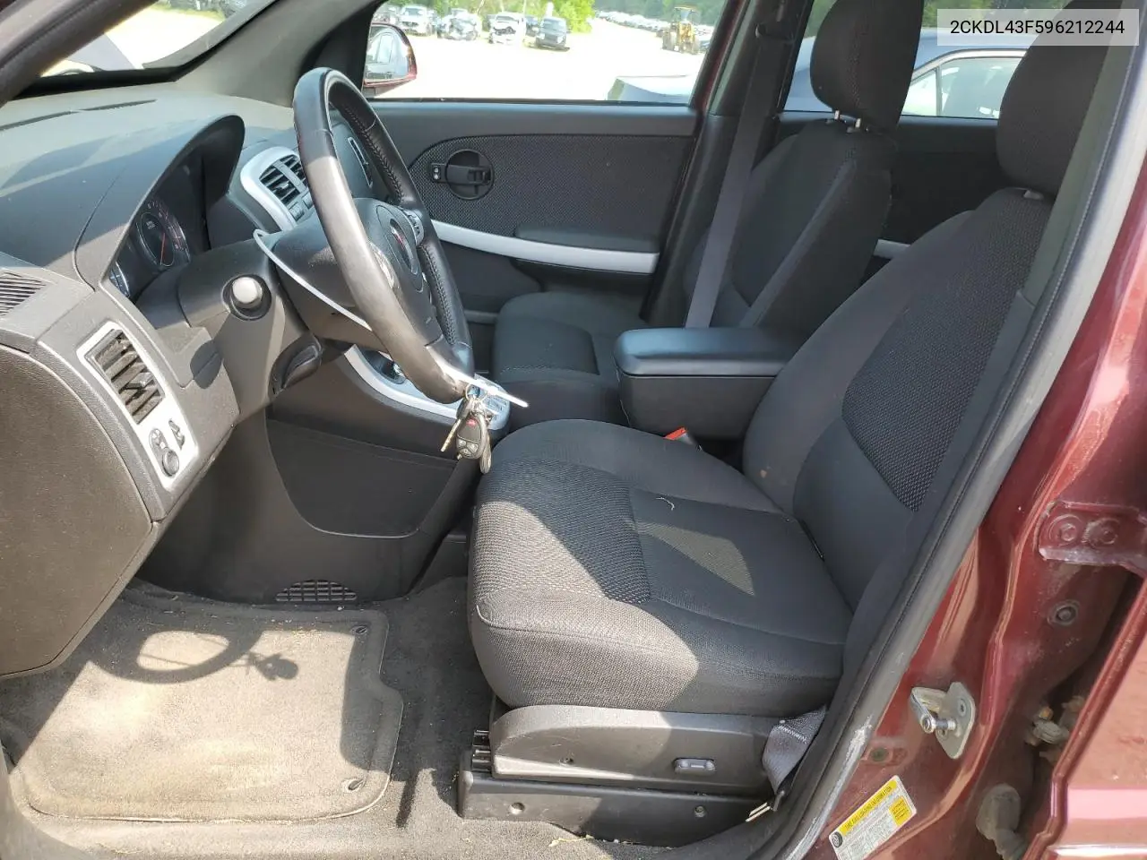 2009 Pontiac Torrent VIN: 2CKDL43F596212244 Lot: 63074315