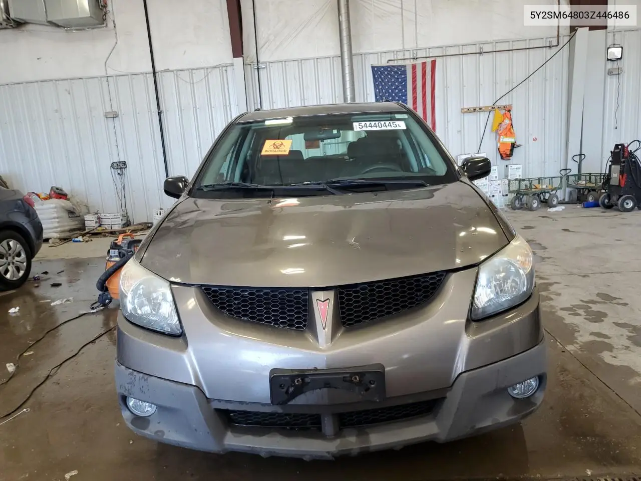 2003 Pontiac Vibe VIN: 5Y2SM64803Z446486 Lot: 54440445