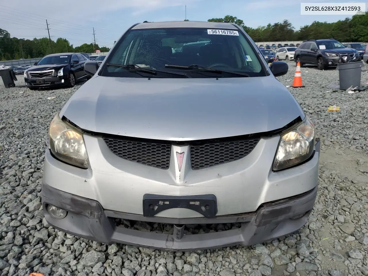 2003 Pontiac Vibe VIN: 5Y2SL628X3Z412593 Lot: 56116785