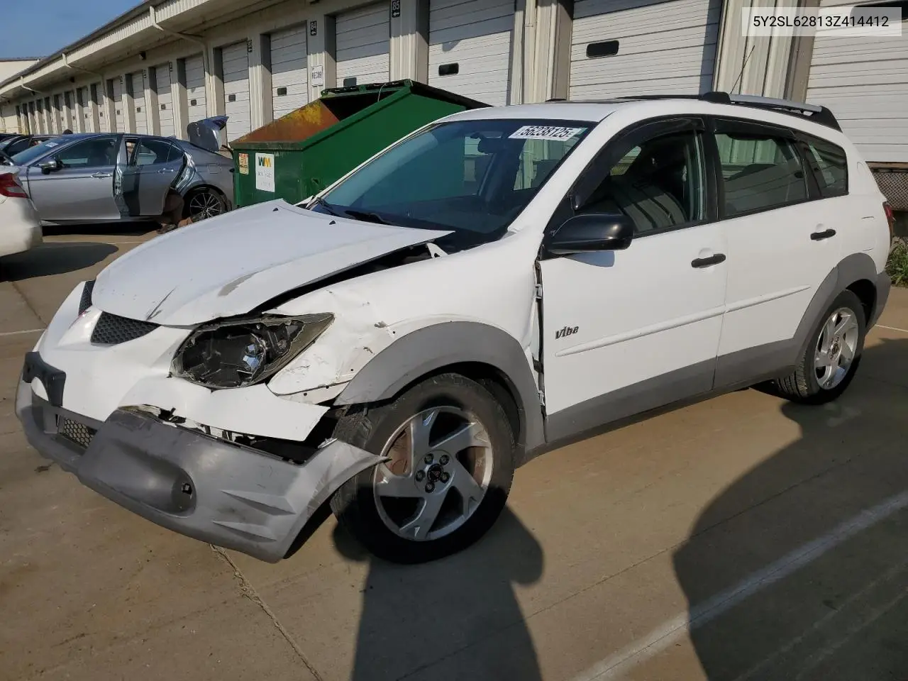 2003 Pontiac Vibe VIN: 5Y2SL62813Z414412 Lot: 56238125