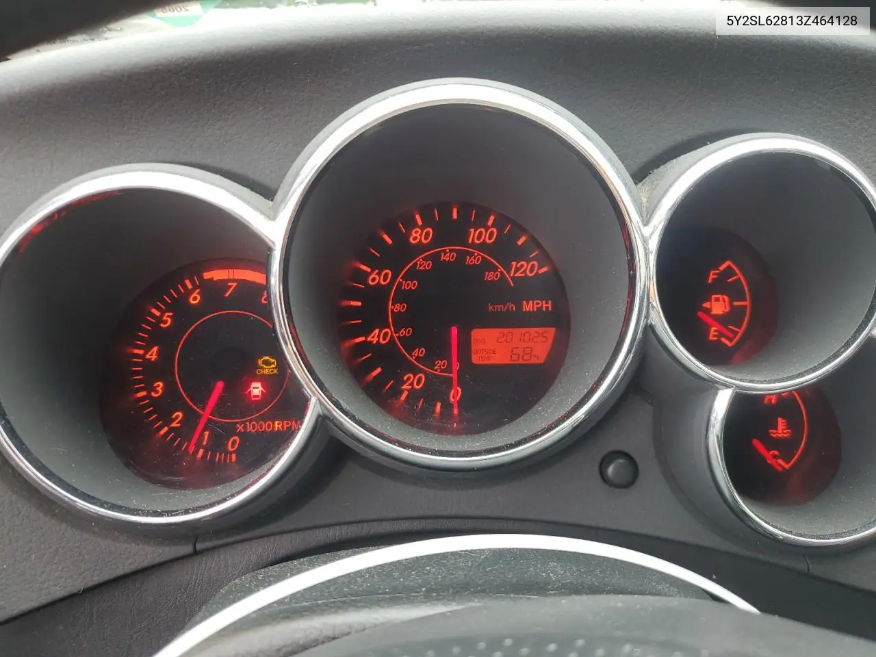 2003 Pontiac Vibe VIN: 5Y2SL62813Z464128 Lot: 56897005