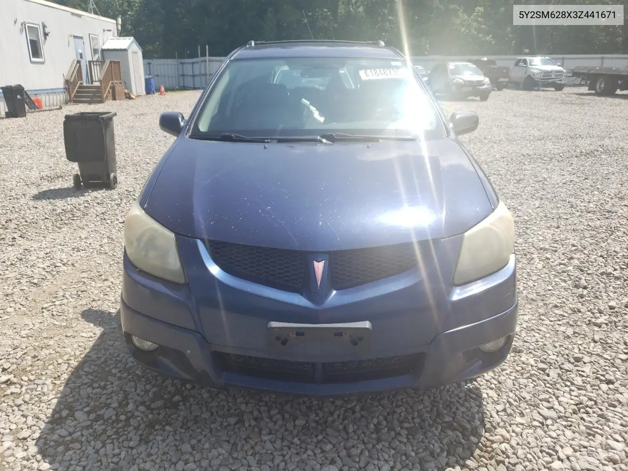 2003 Pontiac Vibe VIN: 5Y2SM628X3Z441671 Lot: 61848735