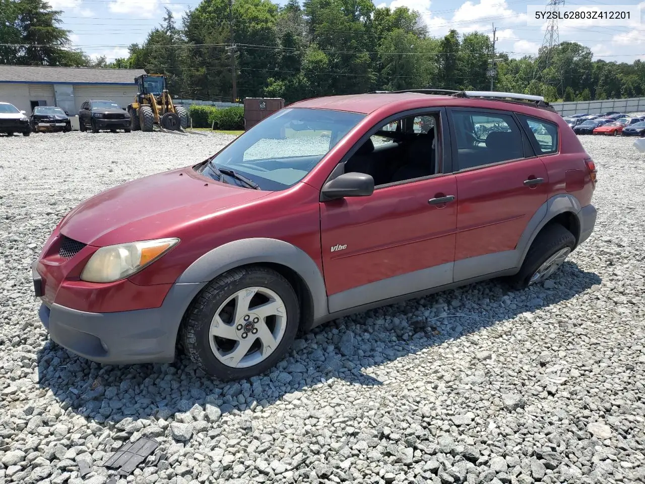 2003 Pontiac Vibe VIN: 5Y2SL62803Z412201 Lot: 61924285