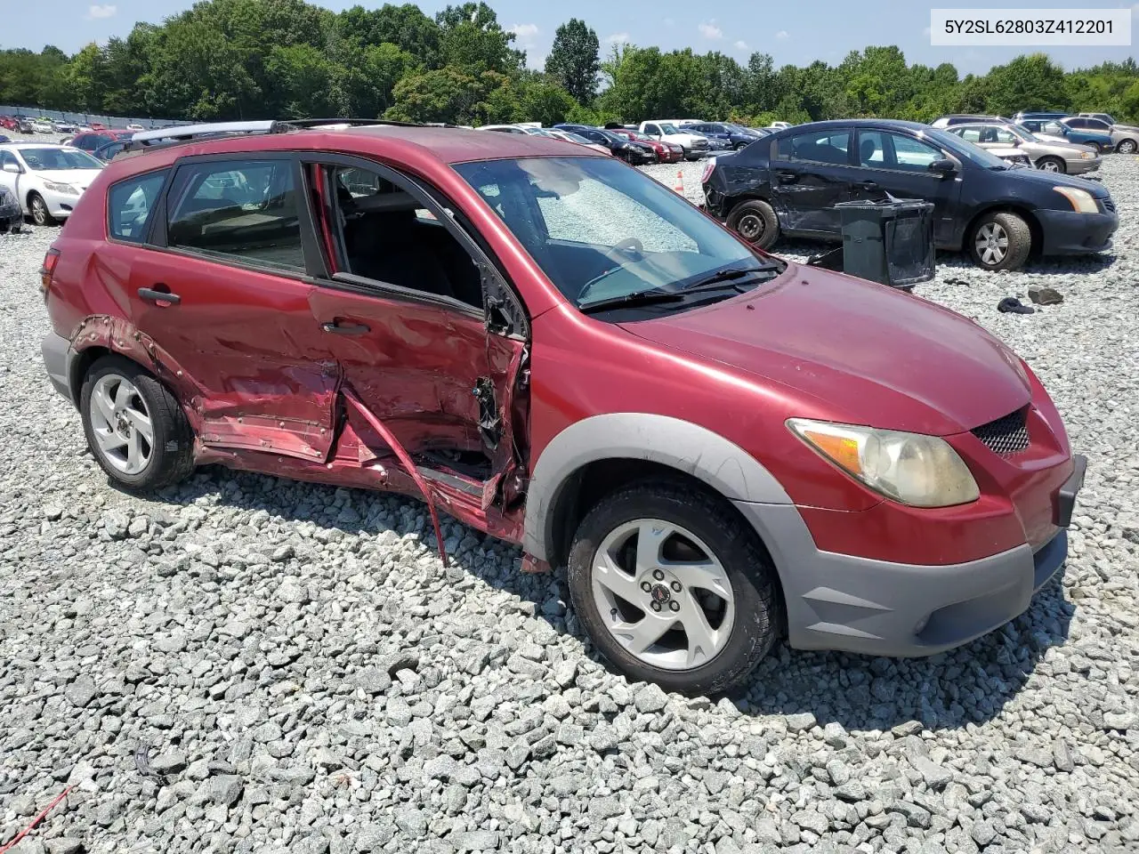 2003 Pontiac Vibe VIN: 5Y2SL62803Z412201 Lot: 61924285