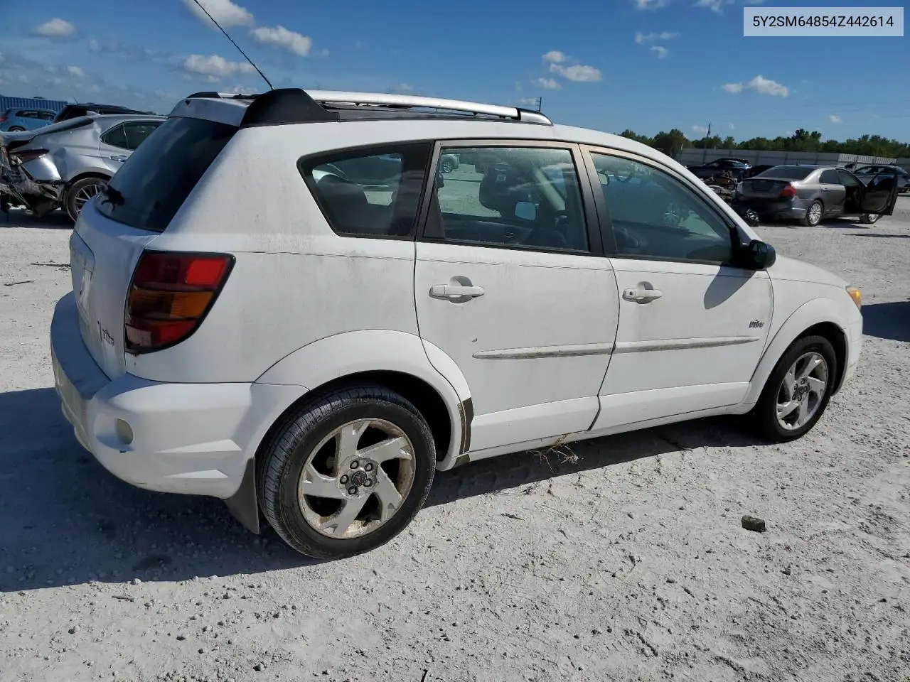 2004 Pontiac Vibe VIN: 5Y2SM64854Z442614 Lot: 50000505