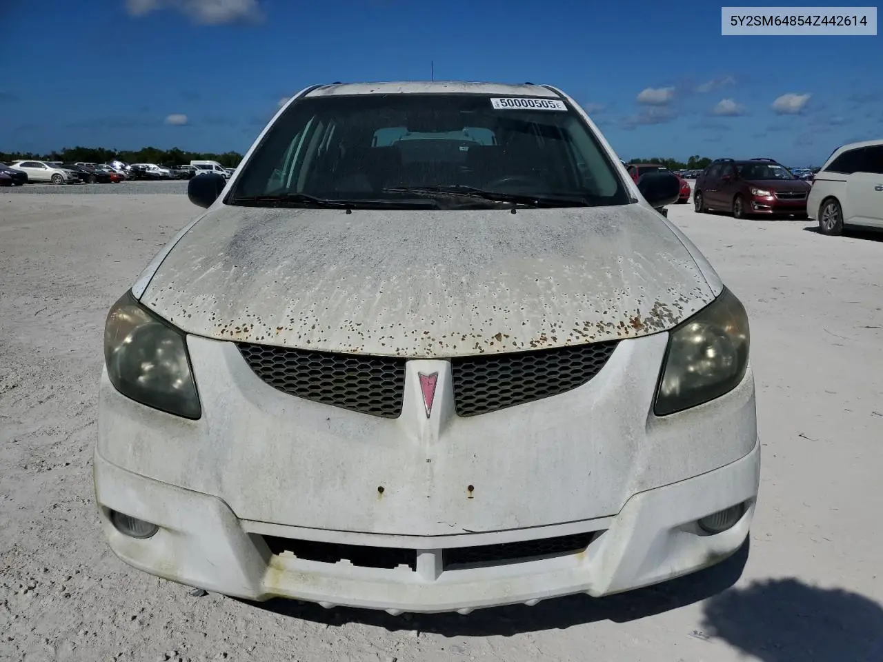 2004 Pontiac Vibe VIN: 5Y2SM64854Z442614 Lot: 50000505