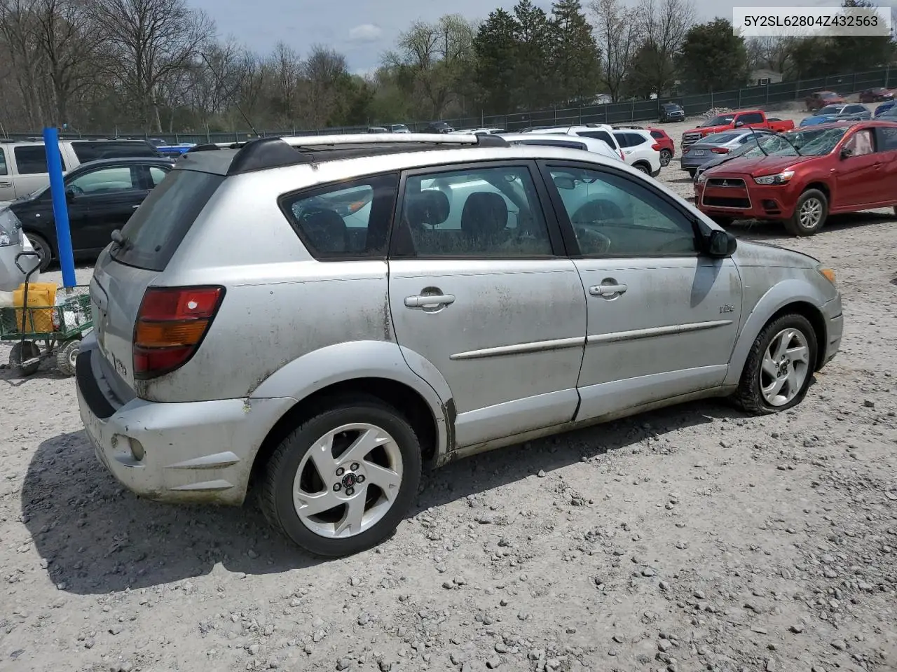 2004 Pontiac Vibe VIN: 5Y2SL62804Z432563 Lot: 50923315