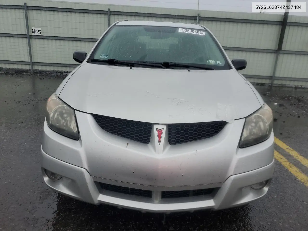 2004 Pontiac Vibe VIN: 5Y2SL62874Z437484 Lot: 55500585